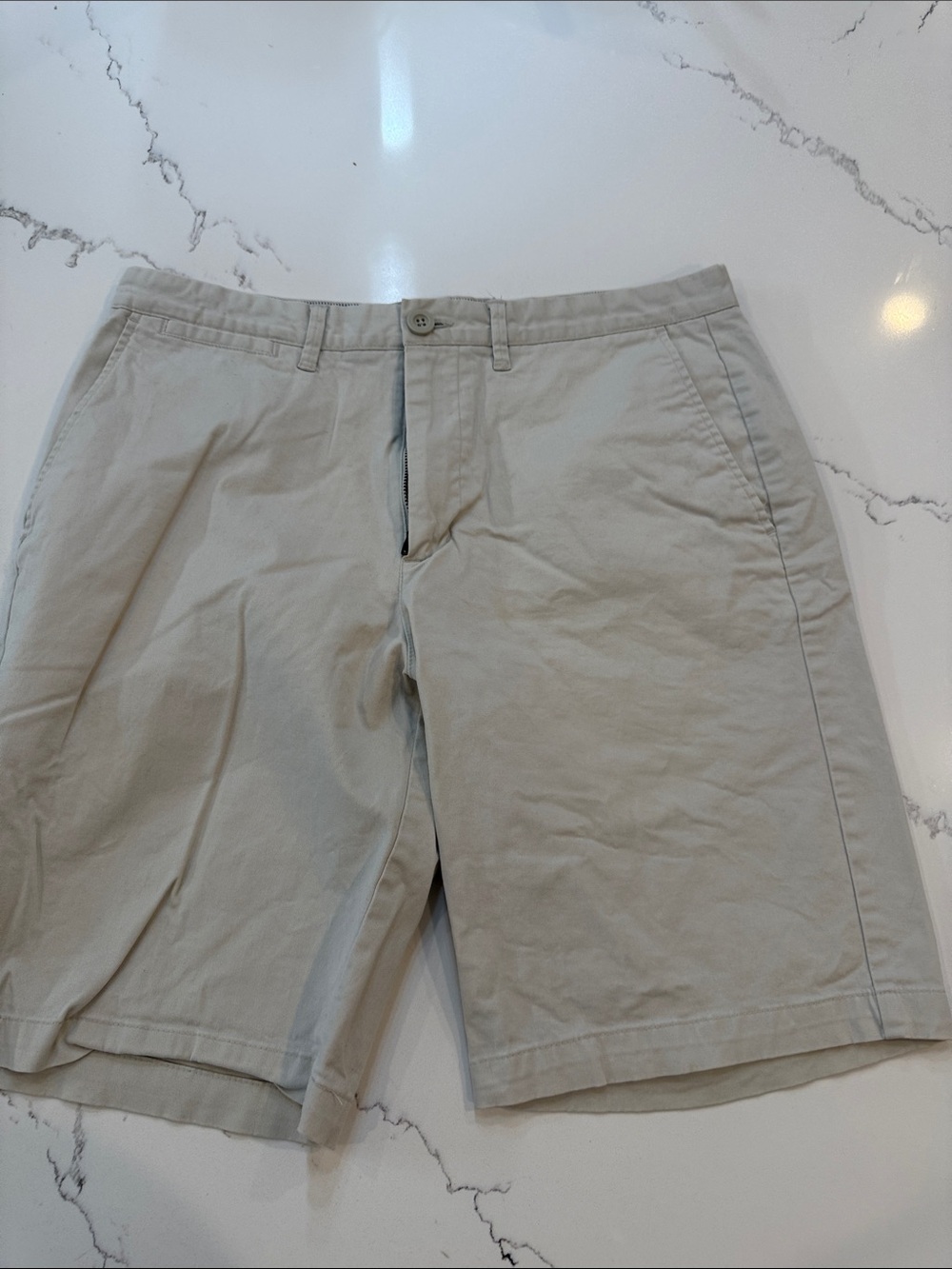 Merona Men's Flat Front Shorts in Light Tan